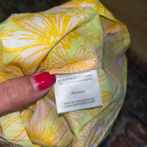 Modcloth NWT retro floral vibrant groovy lightweight ruffle tank top XL - Picture 8 of 8